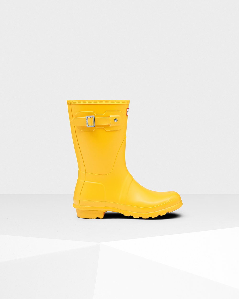 Bottes Courtes de Pluie Hunter Original Femme Jaune ZVLTJHC-24